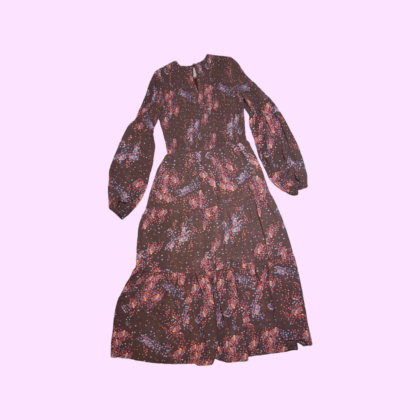 MinkPink Floral Shirred Dress