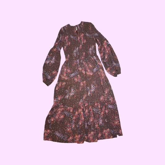 MinkPink Floral Shirred Dress
