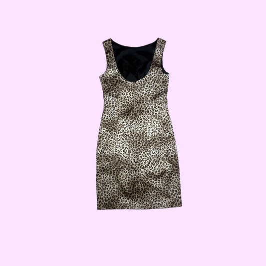 Denny Rose Leopard Print Dress