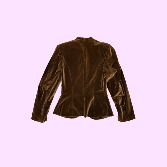 Vintage Brown Velvet Blazer