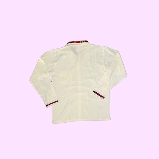 Guatemalan Shirt with Hand-woven Panels