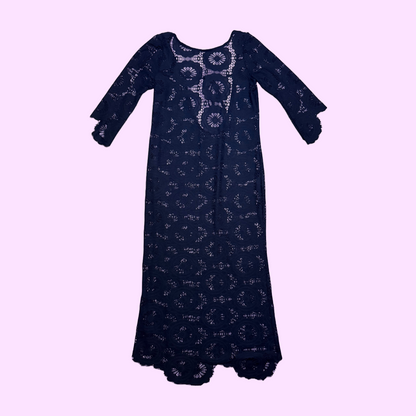 Navy Lace Overdress
