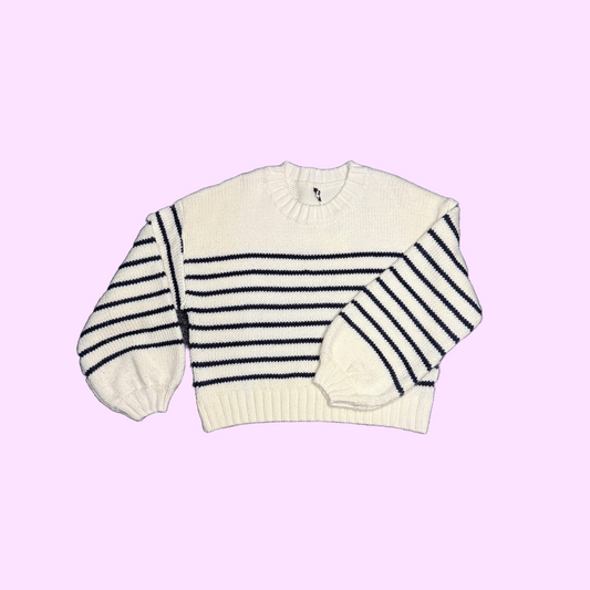 Staple the Label Cream Striped Jumper