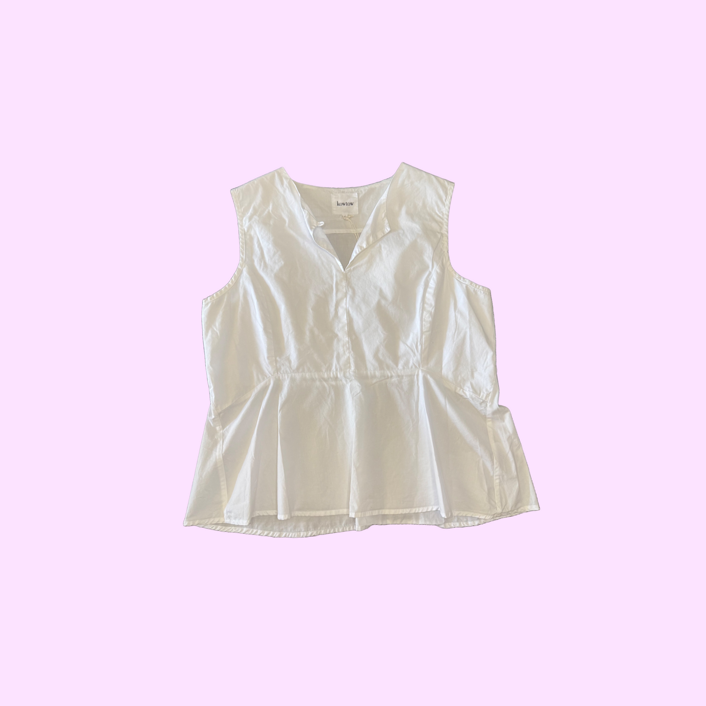 Kowtow White Sleeveless Top