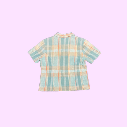 Classic Impressions Blue Plaid Vintage Shirt