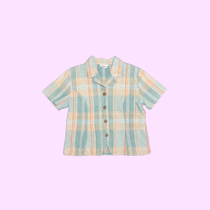 Classic Impressions Blue Plaid Vintage Shirt