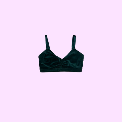 Green Velvet Bralette