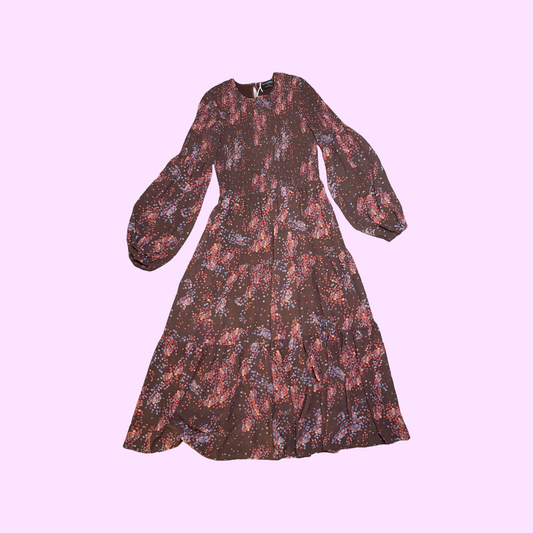 MinkPink Floral Shirred Dress