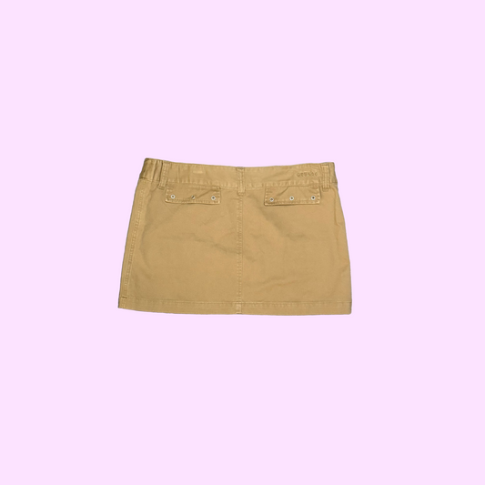 Ghanda Camel Cargo Mini Skirt