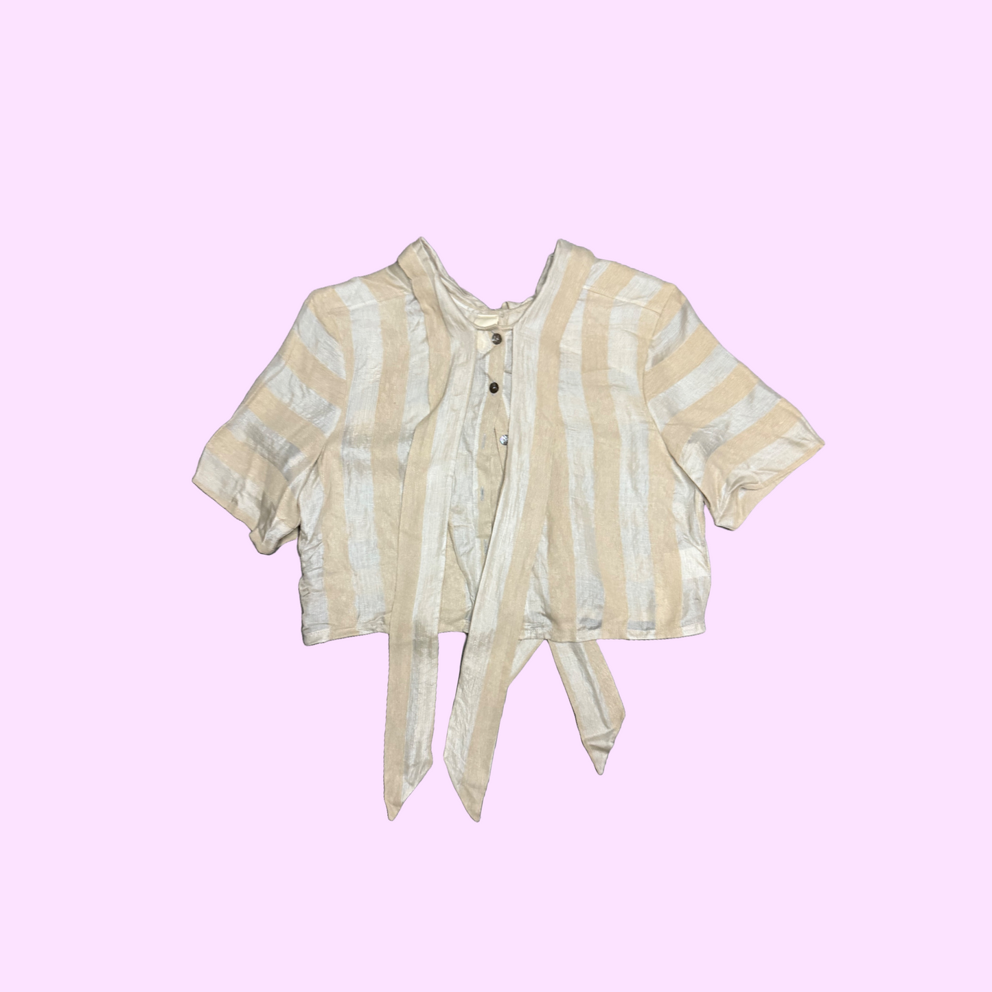 Silk Striped Reversible Shirt