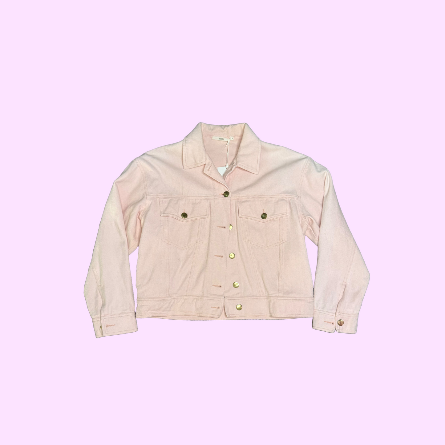 Ruby Pink Denim Jacket