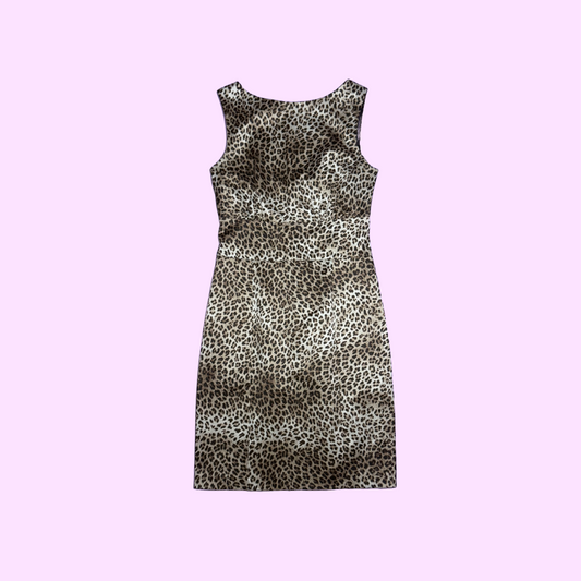 Denny Rose Leopard Print  Dress
