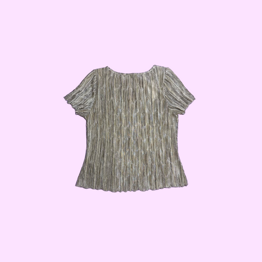 90's Gold Keyhole Tee