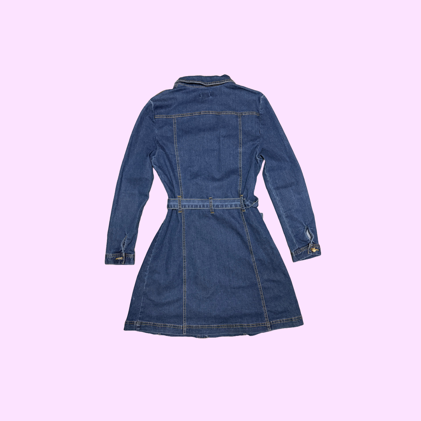 Stretch Denim Mini Dress