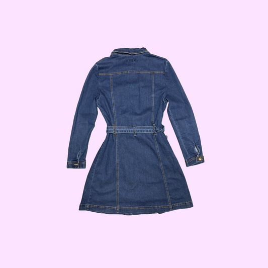 Stretch Denim Mini Dress